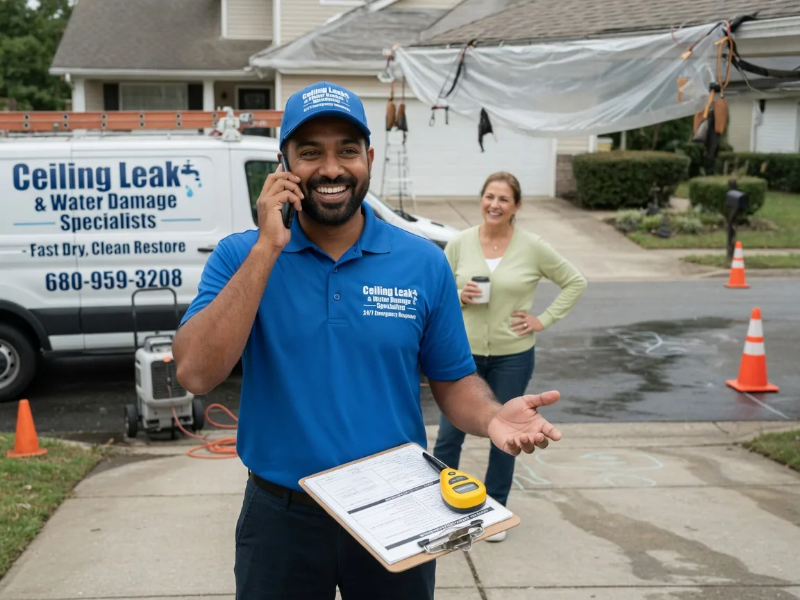 Ceiling Leak Cleanup New Castle, IN FAQs